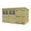 12 x 8 Pent Shed Tanalised (Double Door, With Windows) 2