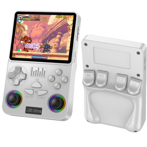 (128g, transparent purple) Ultra Multiplayer PSP Game Android Handheld Console, Portable Retro Arcade