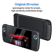 (Gray, Single host 128gb card) M27 Horizontal 7-Inch HD Output Portable Game Console Classic Retro Games Gift