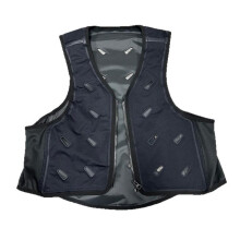 (black) Evaporative Cooling Vest Physical Cooling Vest Add Water Instant Use Summer Outdoor Workwear Fishing Vest Breathable Cool Vest
