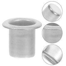6pcs Metal Candle Cups Holders Candlestick Liners Inserts Holder Prevents from Wax Dripping for Lamp or Candle Making Metal Candle Inserts