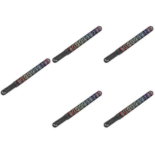 Car Temporary Parking Phone Plastic 5Pcs for Easy Readability