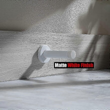 2 Pack of White 304 Stainless Steel Thicken 1mm Soundproof Door Bumpers with Wall Protectors for SBSG Door Stopper
