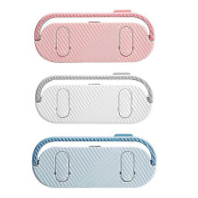 Punch-Free Wall Mounted Slipper Rack, 3-Tier Hanging Storage Organizer for Entryway, Bathroom, and Closet