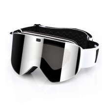 (White Silver lens) Cylindrical Double Layer Ski Goggles Comfortable Windproof Snow Goggles For Skiing Snowmobiling_fusmg
