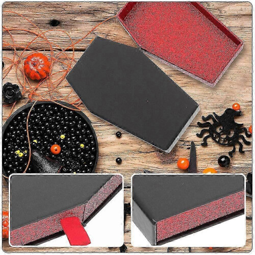 Black Halloween Candy Boxes for Storage Use with 2Pcs Coffin Boxes 2