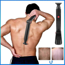 Electric Double-head Back Hair Remover for Men with Usb Charging And Shaving Attachment_fusmg