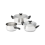 Judge Judge Vista Cookware Set 3 Piece Silver 1