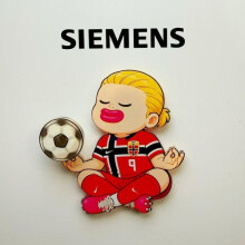 (Figure 5) Haaland Spinning Fridge Magnet Funny Football Scene Magnetic Decoration Fan Gift