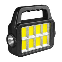 Portable Solar Portable Lamp Wall-mounted Desktop Usb Charging Outdoor Camping Portable Long-range Flashlight Cob Work_m24