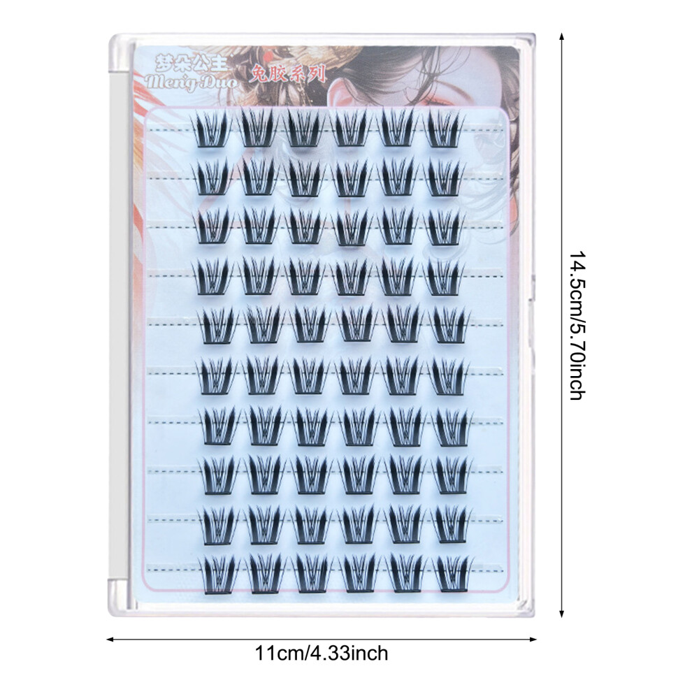 Hue-Grain Natural Wispy Eyelash Clusters - Glue Free