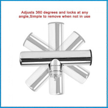2025 newStainless Steel Fishing Rod Holder - 19-25mm Rail Mount for Marine Boats/Kayaks