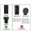 2pcs Garage Door Remote Control for Ecostar Rsc2-433 Rse2-433 Rsz1-433, Replacement Gate Handheld Transmitter 3