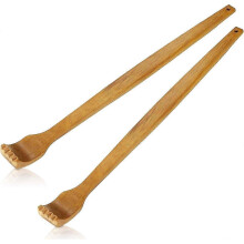 Handheld Wooden Back Scratcher & Massager - Long Reach Itch Relief Tool for Instant Comfort