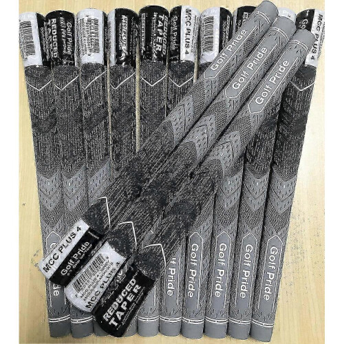 (Standard, Grey) 13Pcs Golf Pride MCC PLUS 4 Golf Grip Standard Size Midsize_fosm
