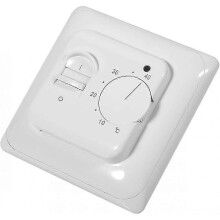 Manual Underfloor Heating Thermostats 220v 16a, Electric Underfloor Heating Controller Mechanical Room Thermostat with Floor Sensor Probe1pc