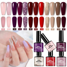 (6 color violet set) 12/8/6-Color Set of Gel Nail Polish—Eco-Friendly, Non-Toxic, Long-Lasting, and Fade-Resistant