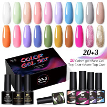 (01) Nee Jolie Nail Gel Set 20 Colors Trendy UV Gel Polish Salon Starter Kit Long-Lasting Fashion