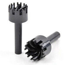 (Dark grey-12mm) Aquarium Skimmer Pvc Pipe Spin Surface Inflow Aquarium Water Plant Filter Cleaning Tool Fish Tank Accessories