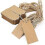 100 Pcs Kraft Paper Gift Tags - Brown Rectangle Craft Hang Tags_fusmg 2