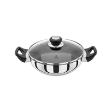 Judge Vista Shallow Casserole 24cm/2.4 Litre Silver