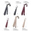 Multiuse JK Styles Tie Adjustable Necktie for-6 champagne red 6