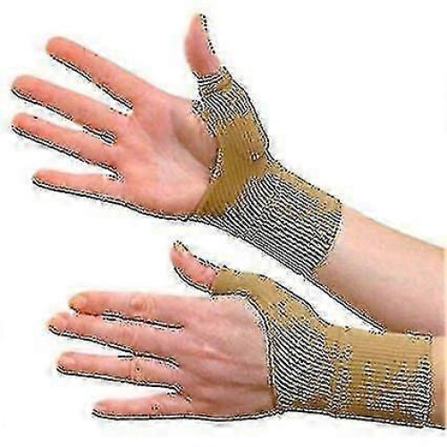 2 Pair Gel Compression Gloves, Thumb Wrist_m24