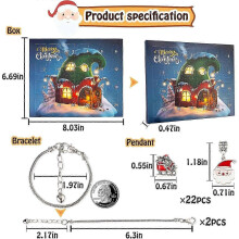 (SL04) 2025 Christmas Advent Calendar Bracelet For Girls, 24-day Christmas Countdown