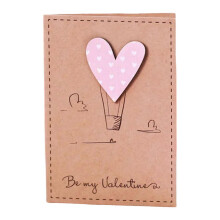 Valentine\'s Day Heart Balloon Card Delicate Appearance And Excellent Texture for Lover Girlfriend Boyfriend