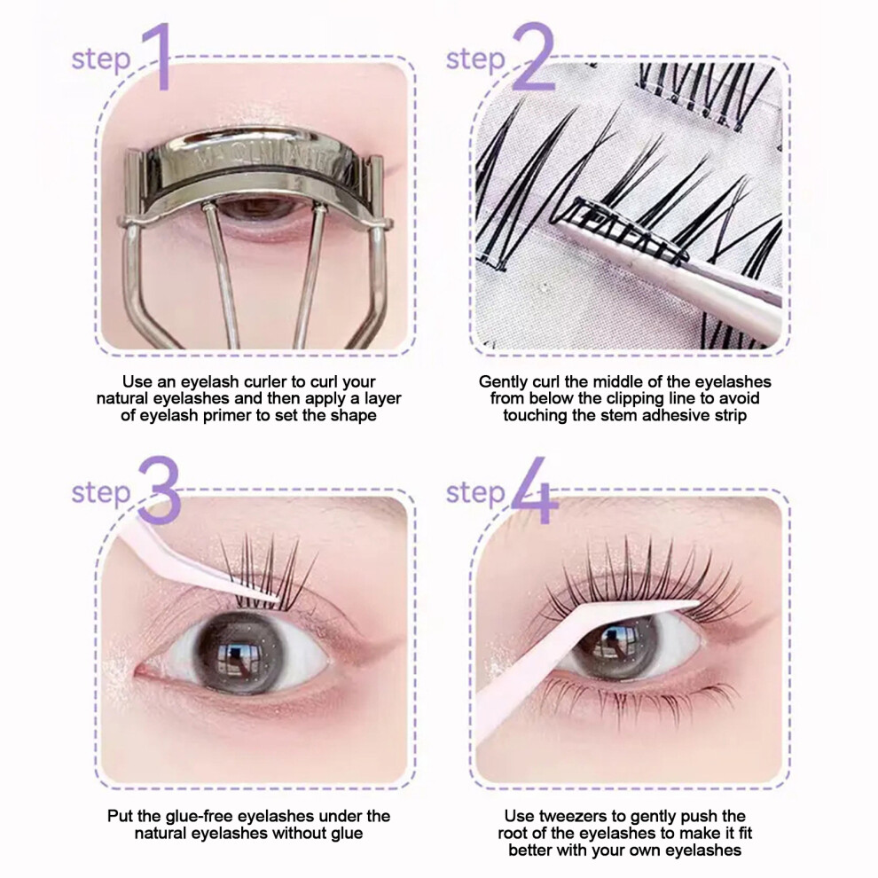 Reach-Tools (Glue Free Model) Knot-Free Diy Lash Clusters For Beginners & Pros