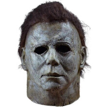 (C) Deluxe Halloween Michael Myers Horror Latex Mask - Perfect For Carnival Party Fancy Dress Propzz26
