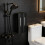 2 Pcs Modern Bathroom Soap Dispenser Wall Mounted For-Grey 10