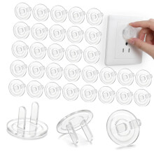 200Pcs Clear Socket Protector Safety Outlet Plug Covers