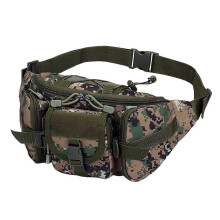 (Jungle Digital) Outdoor Sports Waterproof Waist Bag Stylish Multi-Purpose Cross-body Fanny Pack for Hiking Running