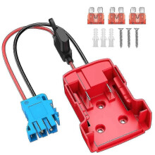 Power Wheels 12V Battery Adapter - 12AWG Harness with 40A Fuse for Peg Perego Ride-On Toys_DP