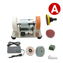 100W 220V Bench Polishing Machine Grinding Machine Polisher 2 Polishing Discs