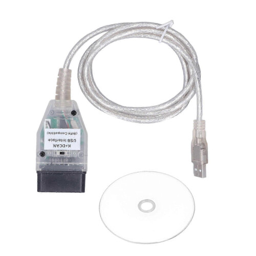Car Diagnostic Tool Cable K+DCAN OBD2 USB Cable Interface with Switch Replacement for Series 1 E81 E82 E83 E87 E88 20042011 1