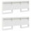 VidaXL vidaXL Storage Headboard with Shelf White 180 cm Engineered Wood 3