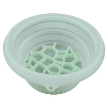 (Green) Space-Saving Folding Washbasin, Ideal for Home Facial Care, Compress and Washing