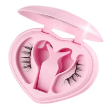 (O) Soft Magnetic Eyelashes with Applicator No Glue Needed Natural Magnetic Lashes Easy to Use Easy to Wear for Beginners Girls Travel Style