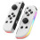 (Style White White, Multicolor) HW JOY-02 1 Pair Wireless Controller for Nintendo Switch Game Console Bluetooth Game Handle with RGB 1