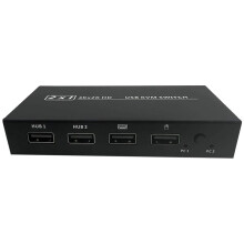 4K -Compatible KVM 2 Port for Keyboard and Mouse Adaptive HDCP Printer Plug and Auto/ Manual Switching