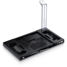 Multi-Function Cooling Base for Steam Machine with Steam Controller Charging Dock and Headset Holder
