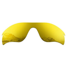 (Style Yellow, Multicolor) Amorus 1Pair Replacement Lenses for Oakley Radar Lock Path Sunglasses Lens Part - Black