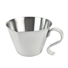 Latte Art Cylinder with Pointed Mouth Milk Cup 304 Stainless Steel Fancy Coffee Milk Frothing Pot Coffee Extraction Cup