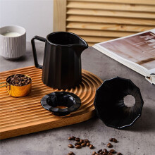 Juego de Cafetera de Vertido, Juego de Goteros de Cerámica Vintage para Café, Filtros de Café, para Cafeterías, Restaurantes y Campamentos en Casa