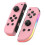 (Style Pink Pink, Multicolor) HW JOY-02 1 Pair Wireless Controller for Nintendo Switch Game Console Bluetooth Game Handle with RGB 1