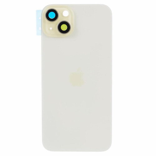 (Yellow, Multicolor) For iPhone 15 Battery Housing with Bracket + Camera Lens Cover Replacement Part - Blue 2