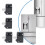 110/220V Refrigerator PTC  Relay Compressor Overload Protector Refrigerator PTC Starting Relay 1/6 for 5