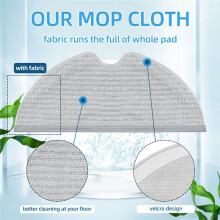16PCS Accessories Kit for  Bot D9 MAX / L10 Pro Robot Vacuum Cleaner Parts Main SIde Brush HEPA Filter Mop Cloth